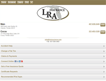 Tablet Screenshot of lrainsurance.com